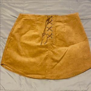 YelloW Corduroy skirt